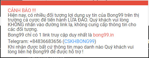 Liên hệ bong99 bằng các kênh telegram và live chat