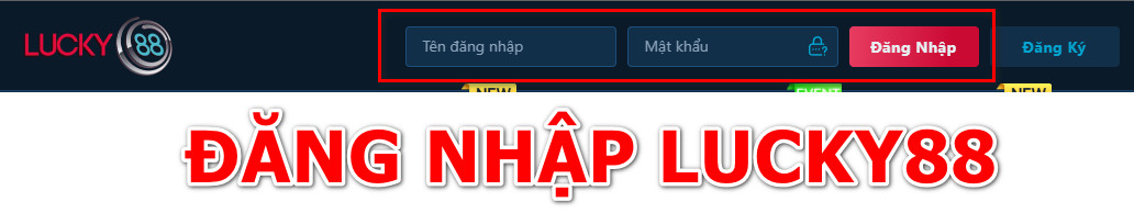 Cách đăng nhập lucky88