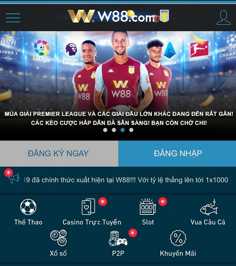 chọn "W88" hoặc "W88".